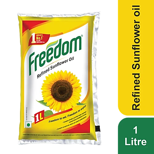 FREEDOM Refined Sunflower Oil Pouch (1L)