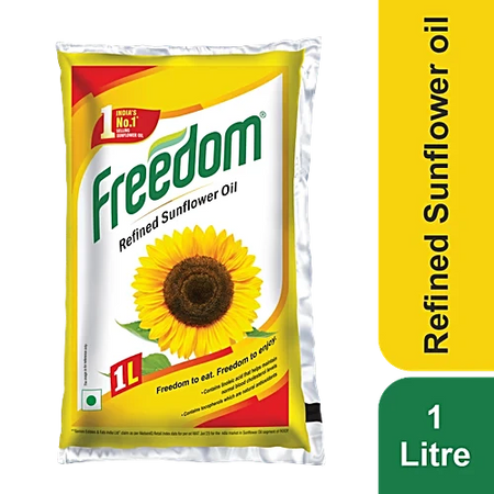 FREEDOM Refined Sunflower Oil Pouch (1L)