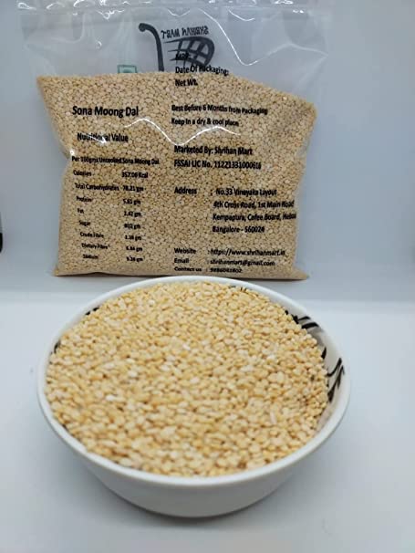 SHRIHAN MART Combo of Premium Sona Masoor Dal 1kg + Premium Sona Moong Dal - 500 g Visit the SHRIHAN MART Store