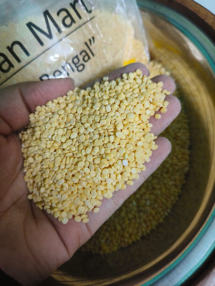 SHRIHAN MART Organic Yellow Moong Sona (Split) (Yellow Moong Daal)  (1 kg) 4.115 Ratings & 3 Reviews