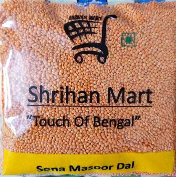 SHRIHAN MART Combo of Premium Sona Masoor Dal 1kg + Premium Sona Moong Dal - 500 g Visit the SHRIHAN MART Store
