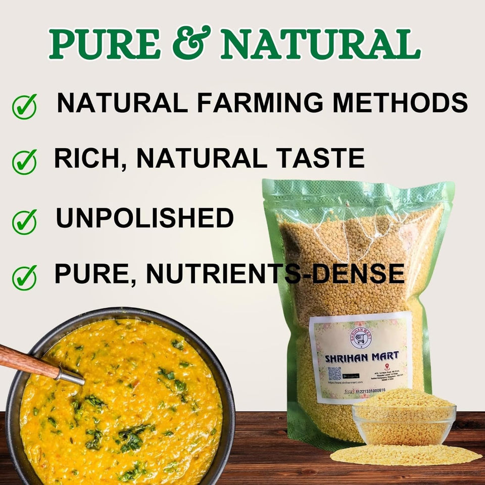 SHRIHAN MART Combo of Premium Sona Masoor Dal 1kg + Premium Sona Moong Dal - 500 g Visit the SHRIHAN MART Store