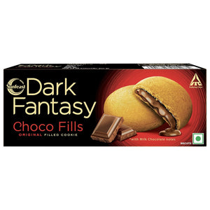 Sunfeast Dark Fantasy Choco Fills, 69g, Original Filled Cookies with Choco Crème
