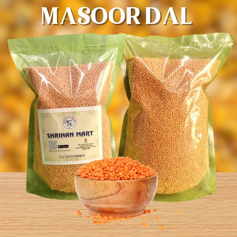 SHRIHAN MART Bengali Groceries Premium Sona Masoor Dal 1Kg(Pack Of 1) Visit the SHRIHAN MART Store