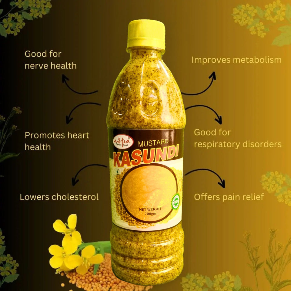 SHRIHAN MART natural mustard kasundi 700ml (Pack of 2)