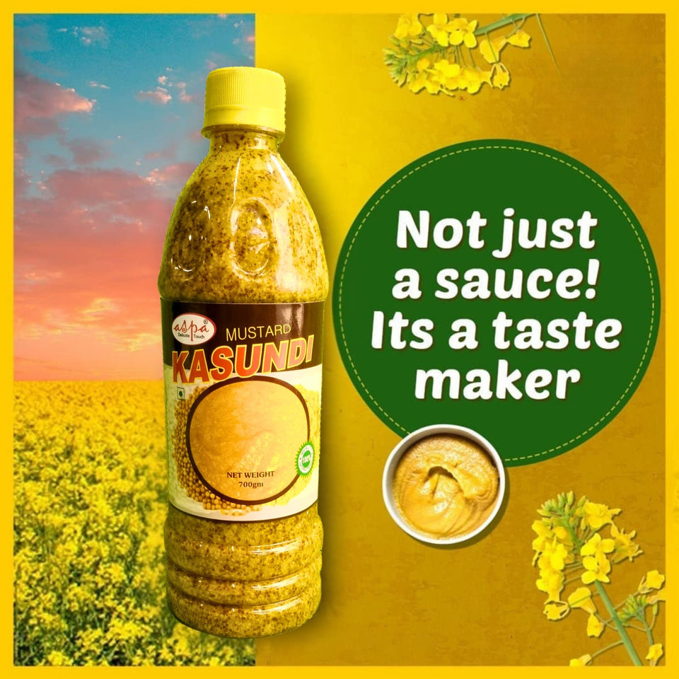 SHRIHAN MART natural mustard kasundi 700ml (Pack of 2)