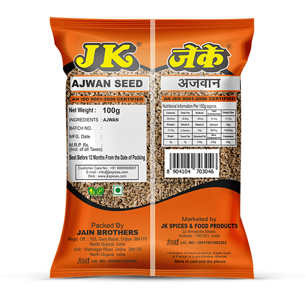 JK Ajwan Whole 100g