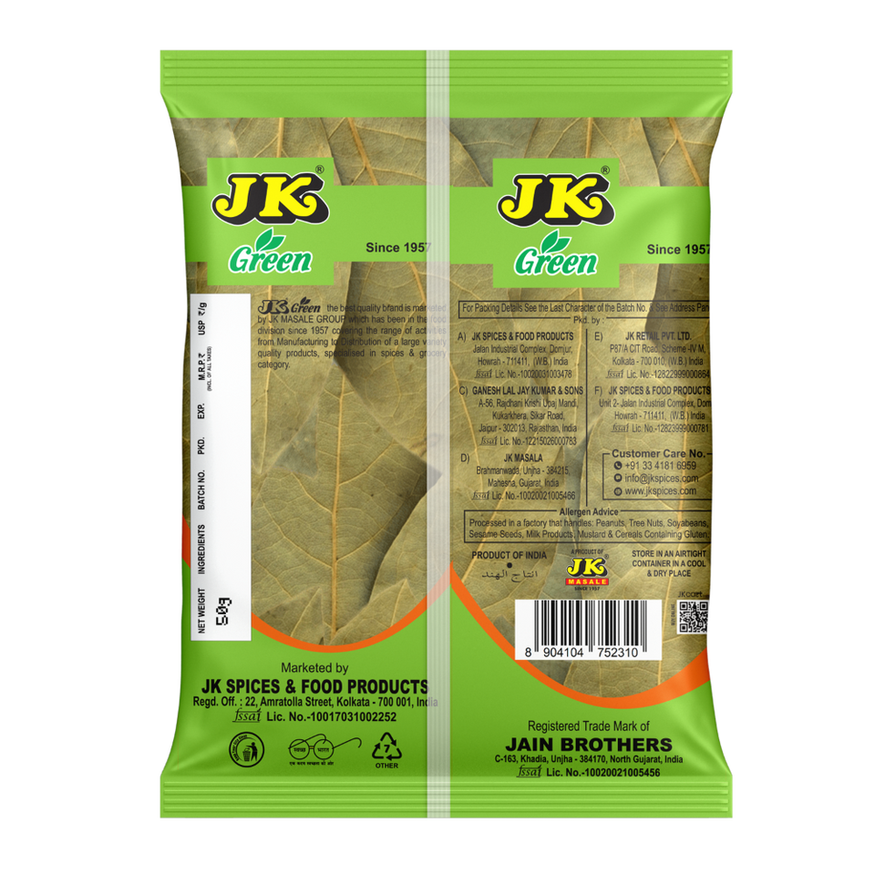 JK Bay Leaves (Tej Patta) 50g