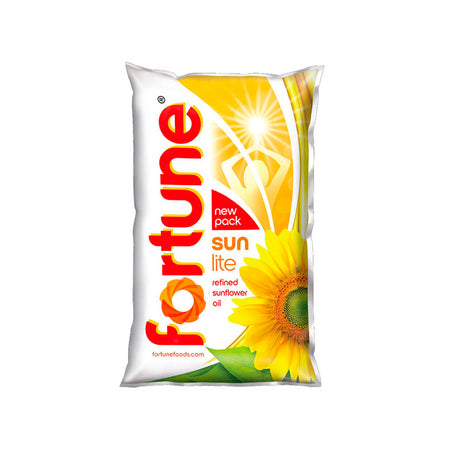 FORTUNE Refined Sunflower Oil Pouch (1L)